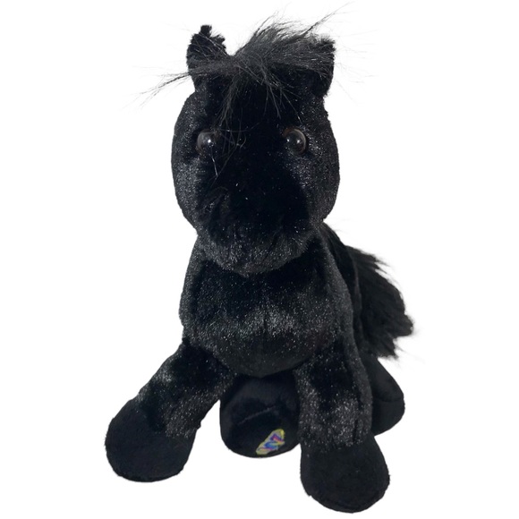 GANZ Webkinz Black Stallion Plush Toy Retired HM145  ~No Code~ - Picture 6 of 14
